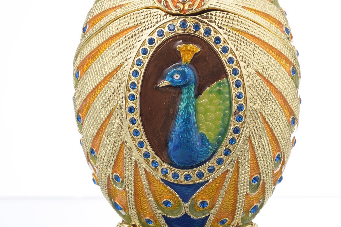 Colorful Peacock Faberge Egg faberge Keren Kopal