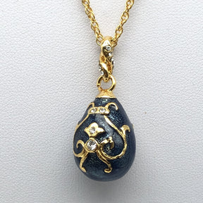 Blue Egg Pendant Necklace jewelry Keren Kopal