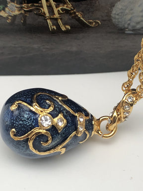 Blue Egg Pendant Necklace jewelry Keren Kopal