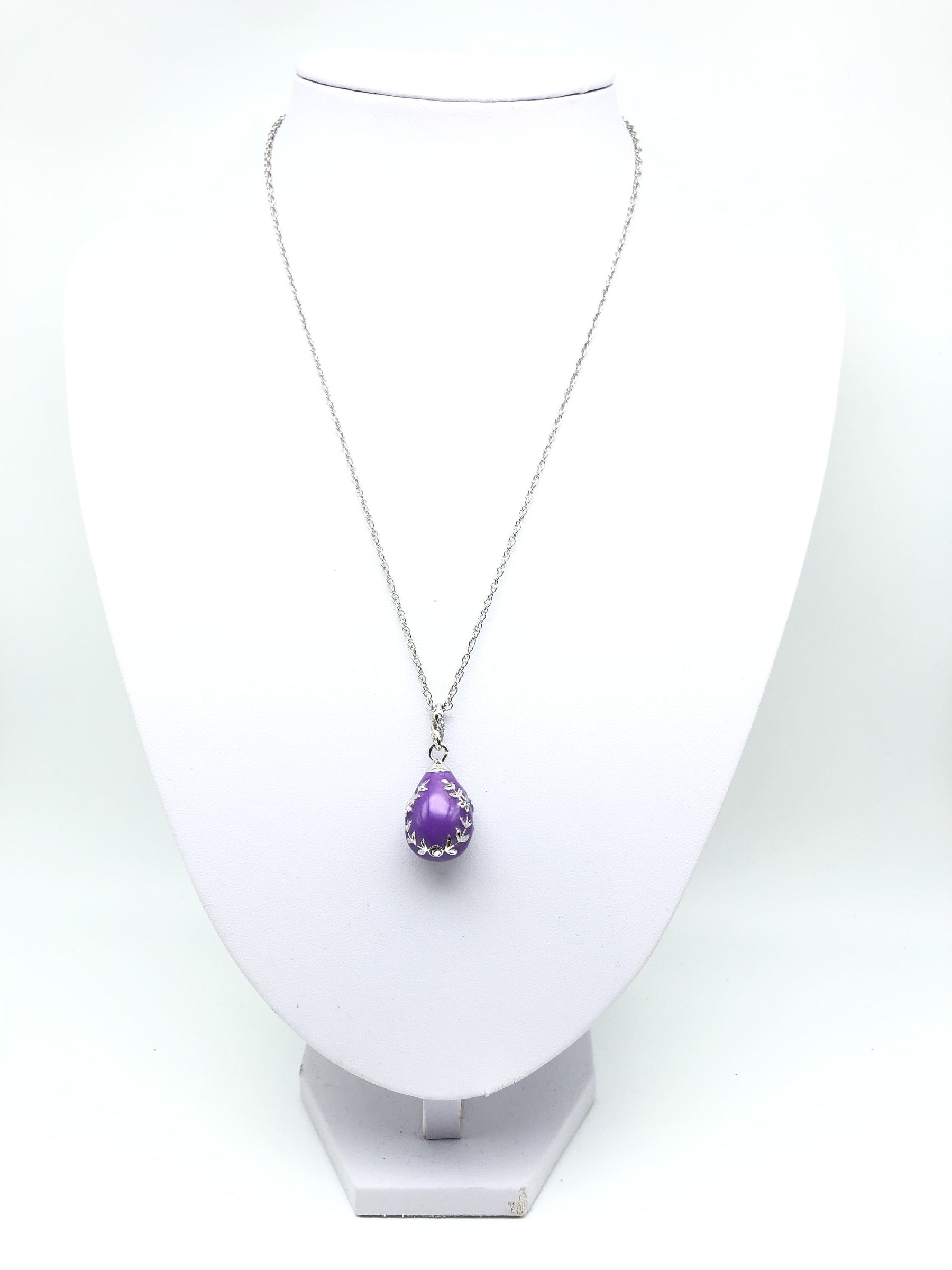 Purple Egg Pendant Necklace jewelry Keren Kopal