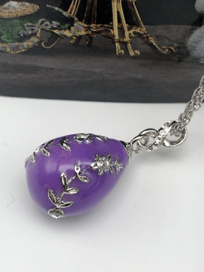 Purple Egg Pendant Necklace jewelry Keren Kopal