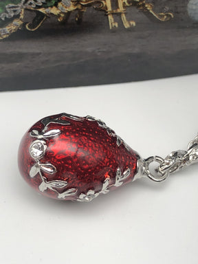 Red Egg Pendant Necklace jewelry Keren Kopal