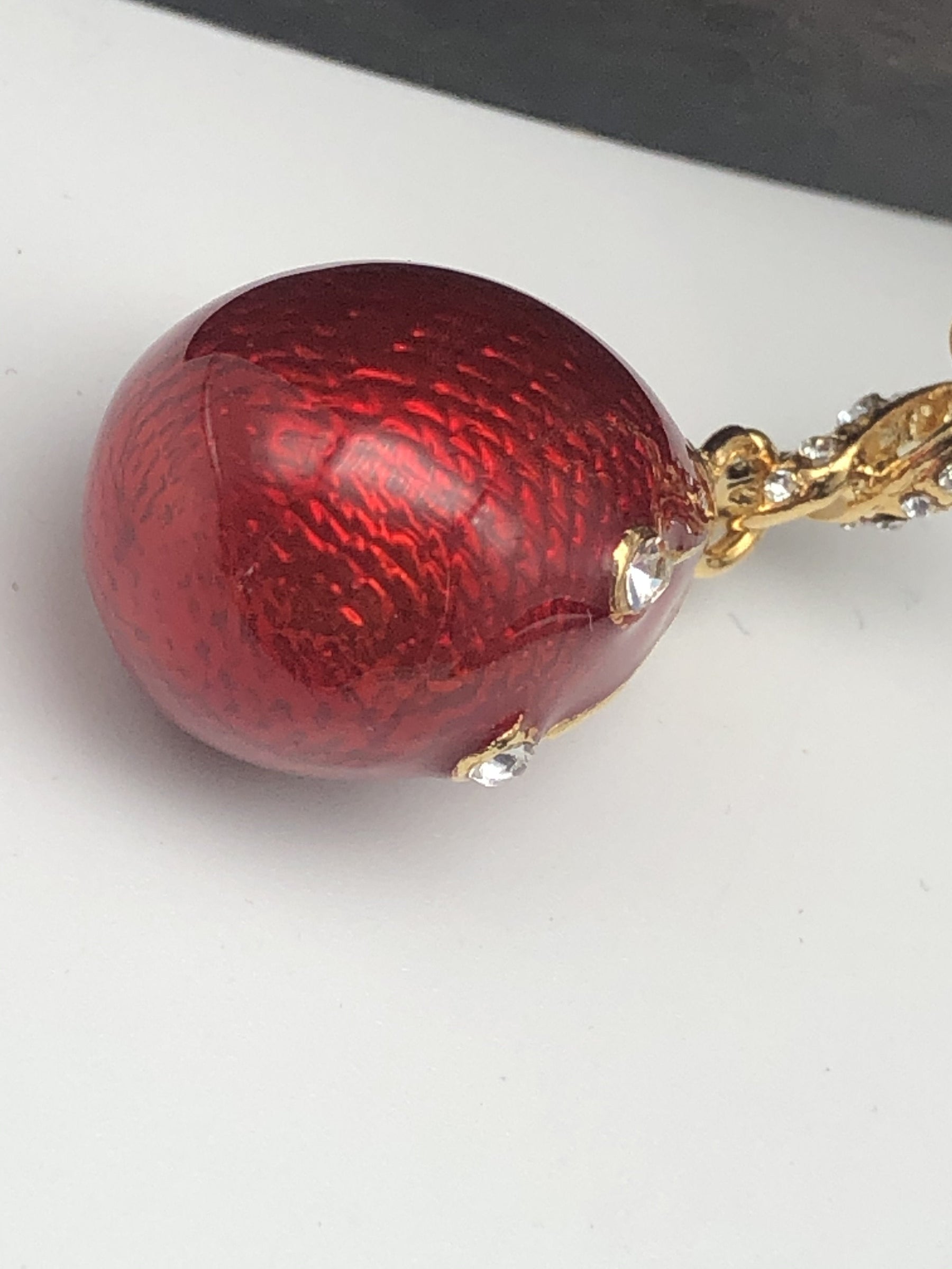 Red Egg Pendant Necklace jewelry Keren Kopal