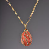 Keren Kopal Salmon Spiral Egg Pendant Necklace jewelry 37.00