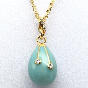 Turquoise Egg Pendant Necklace jewelry Keren Kopal