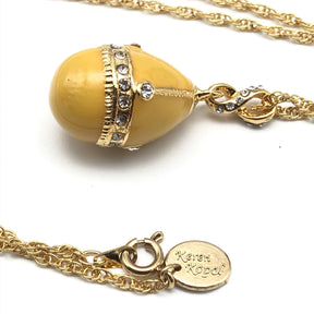 Yellow Egg Pendant Gold Necklace jewelry Keren Kopal