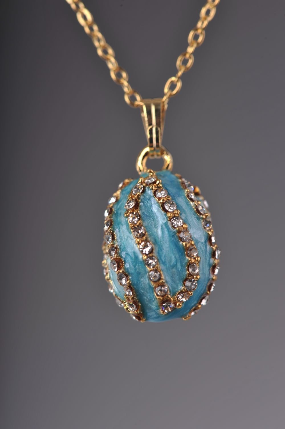 Turquoise Spiral Pendant Necklace pendant Keren Kopal