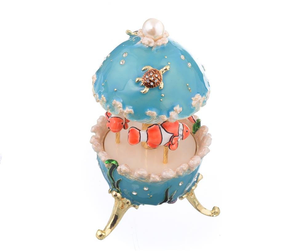 Clownfish Musical Carousel trinket box Keren Kopal
