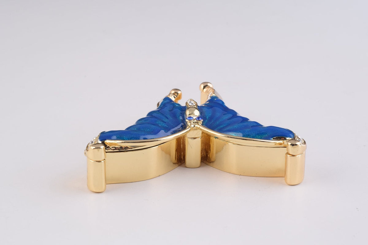 Keren Kopal Golden Blue Butterfly trinket box 54.00