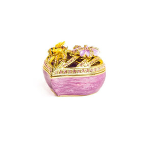 Golden Purple Heart Decorative Box trinket box Keren Kopal