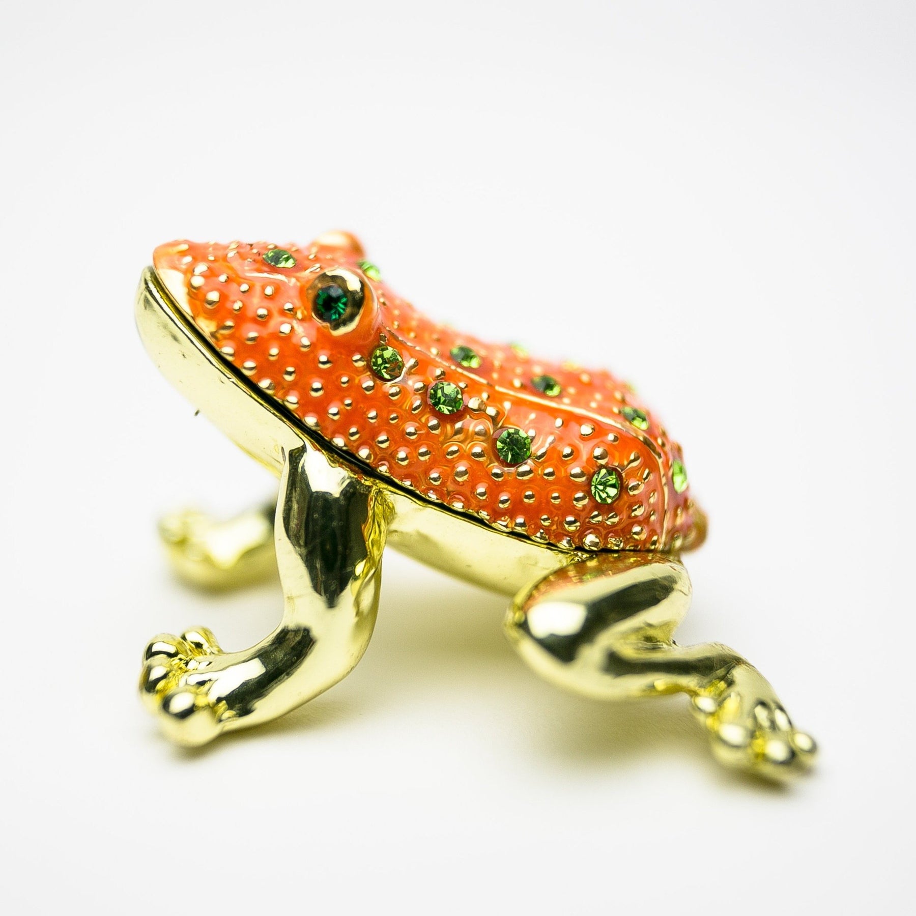 Golden Red Frog trinket box Keren Kopal