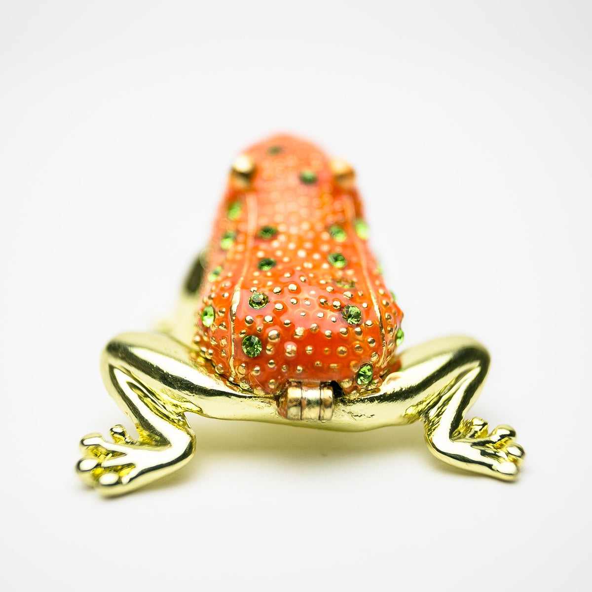 Golden Red Frog trinket box Keren Kopal