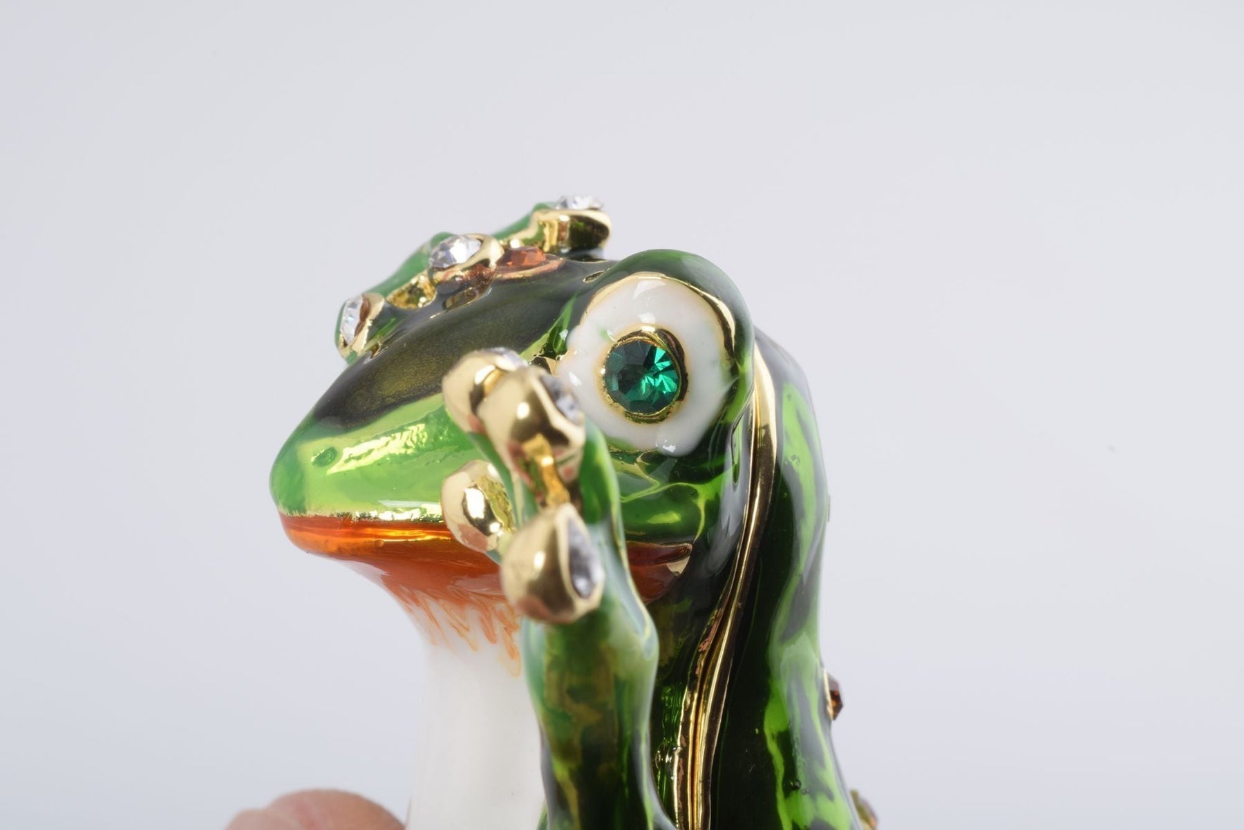 Green Frog See No Evil trinket box Keren Kopal