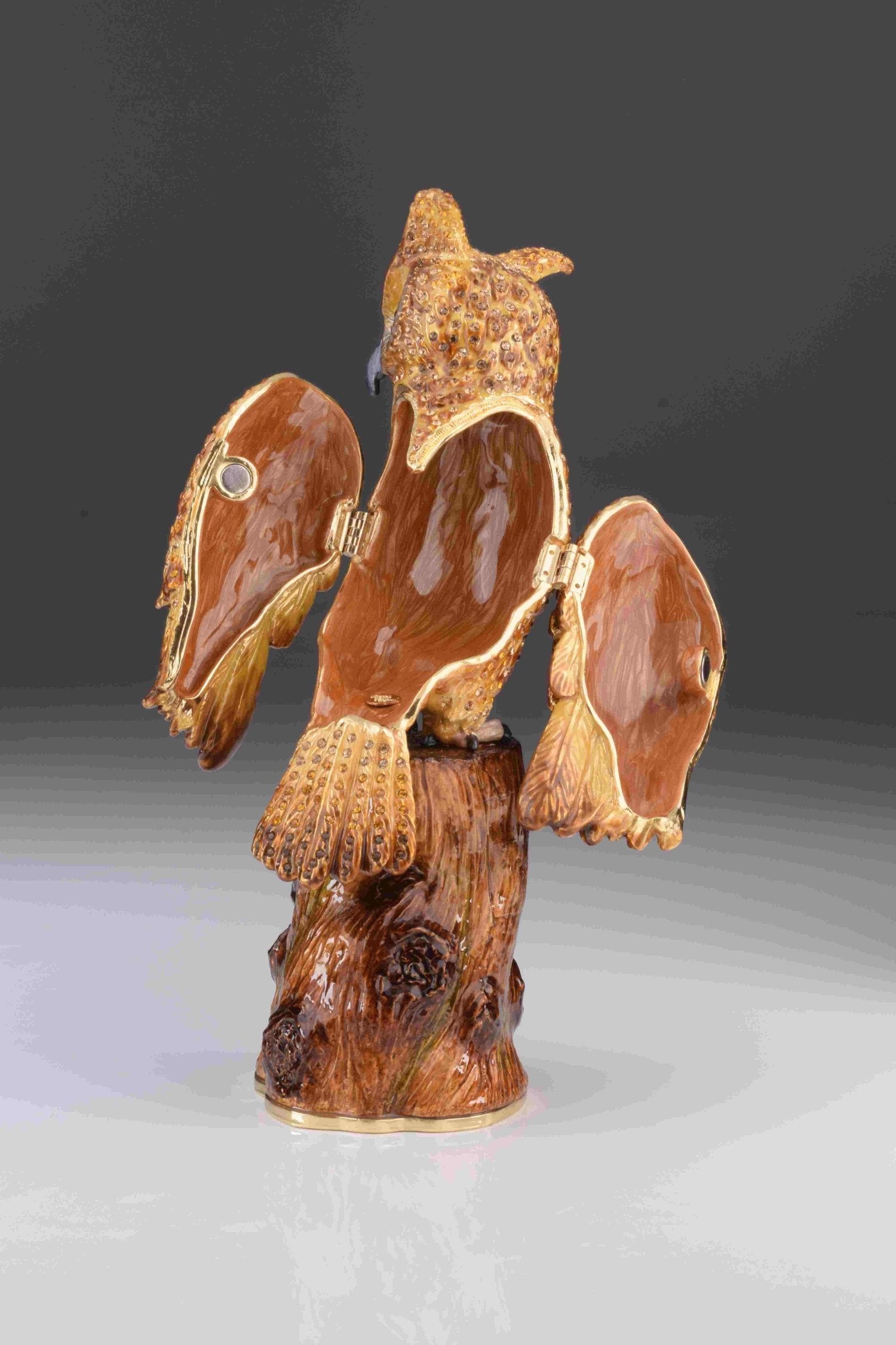 Keren Kopal Large Brown Owl trinket box 364.00