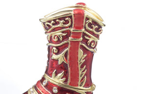 Red Musketeer Shoe trinket box Keren Kopal