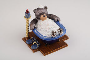 Keren Kopal Teddy Bear in a Bath Trinket Box trinket box 156.50
