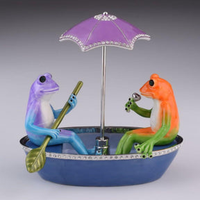 Keren Kopal Two Frogs in a Boat trinket box 301.50